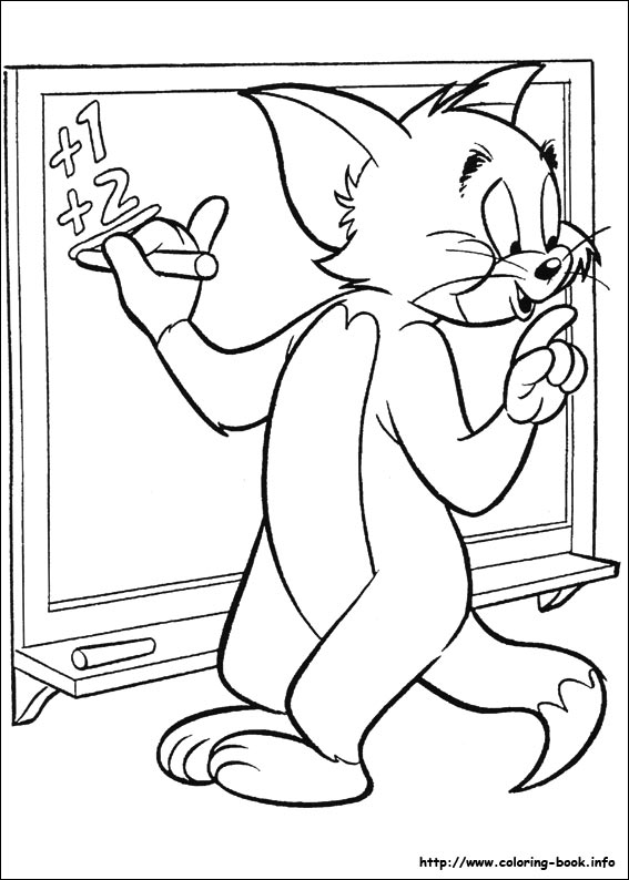 Tom and Jerry coloring picture